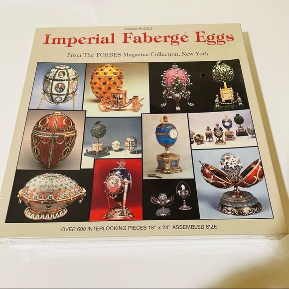 Vintage New NIB Imperial Faberge Eggs Forbes Magazine Collection Nordevco Puzzle - Picture 4 of 13